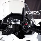 PANICAL Honda Gold Wing GL1800 16mm large drink holder installed on motorcycle 2018-2026 Pearl Chrome