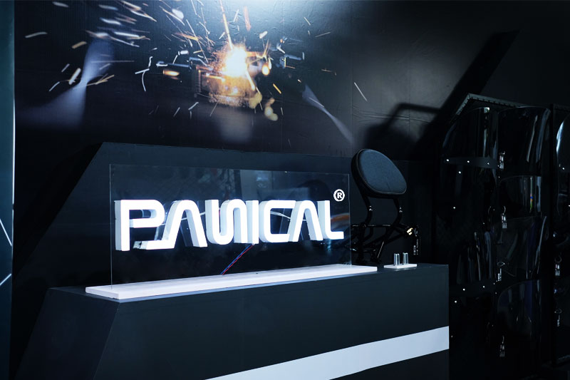 PANICAL illuminated booth display at the 2021 Chongqing Motorcycle Expo