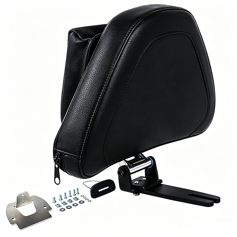 PANICAL Honda Gold Wing GL1800 rider backrest with bolt-on mounting components