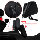 PANICAL Honda Gold Wing GL1800 bolt-on rider backrest height and angle adjustment 2018-2026 black