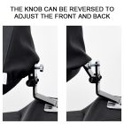 PANICAL Honda Gold Wing GL1800 dual-bracket adjustable rider backrest forward backward positioning 2018-2026 matte black