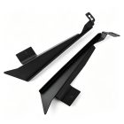 PANICAL gloss black rear fender filler panel pair with 3M adhesive for Honda Gold Wing