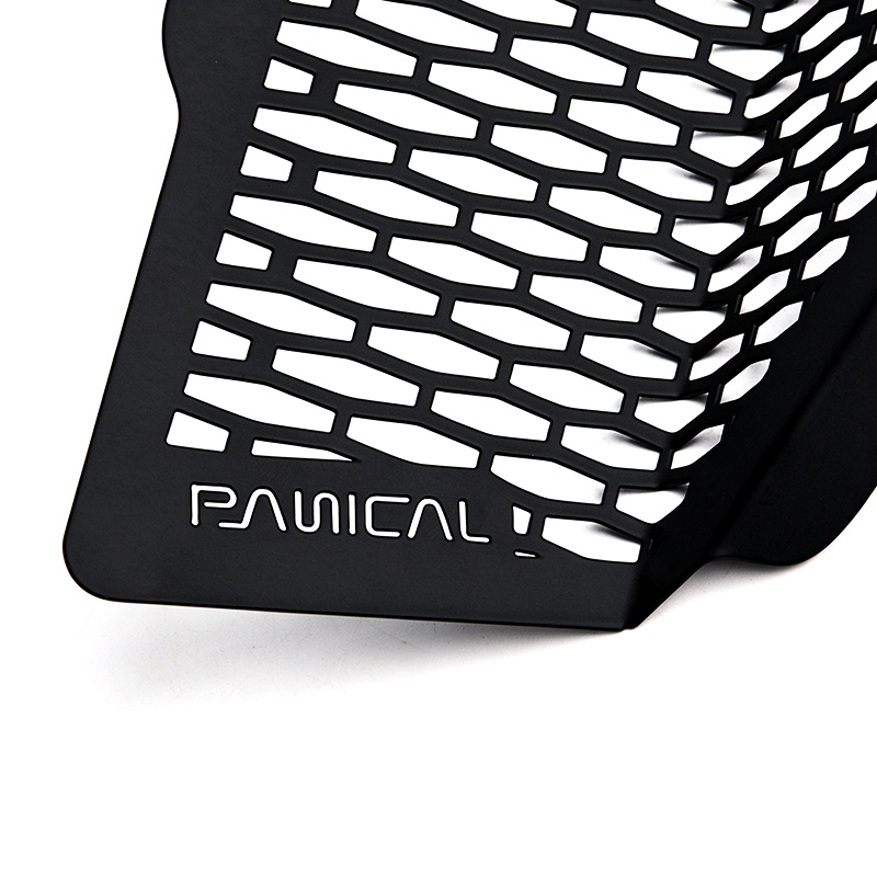 PANICAL Honda Gold Wing GL1800 black 304 stainless steel radiator guard mesh detail 2018-2026