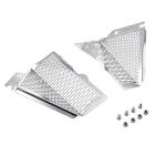 PANICAL silver radiator guard set with left and right panels and stainless steel mounting screws