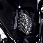 PANICAL Honda Gold Wing GL1800 silver radiator guard installed on motorcycle 2018-2026