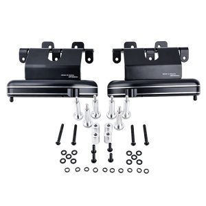 PANICAL Honda Gold Wing GL1800 flip-out highway pegs with silver hardware