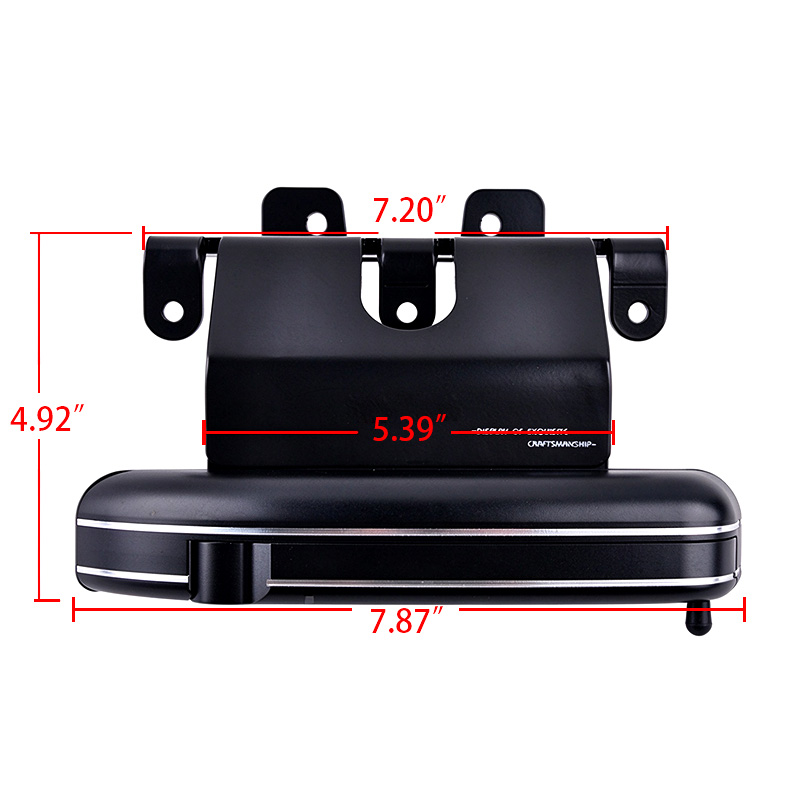 PANICAL Honda Gold Wing GL1800 flip-out highway pegs 7.87 x 4.92 inch size 2018-2020 black silver