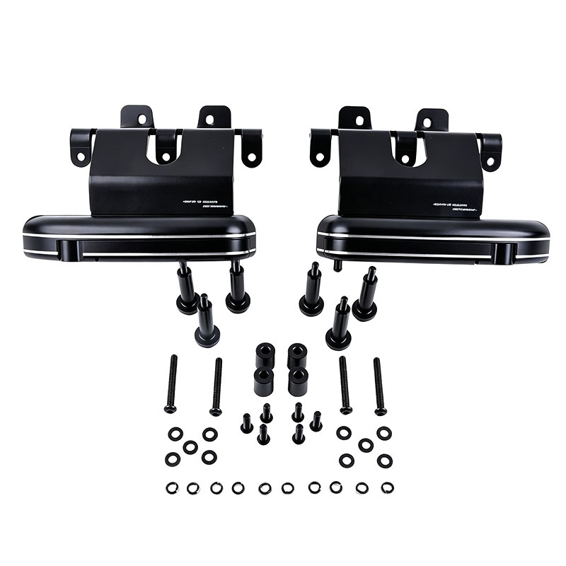 DS20211111-B-1 PANICAL 2021-2026 Honda Gold Wing GL1800 flip-out highway pegs with black hardware