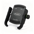 PANICAL 17mm ball mount motorcycle phone holder front view with manual locking knob