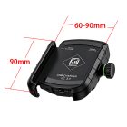 PANICAL universal 17mm ball mount motorcycle phone holder for 60-90mm smartphones black