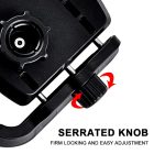PANICAL 17mm quick adjust motorcycle phone holder serrated locking knob adjustment