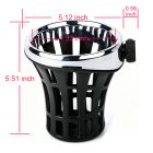 PANICAL Honda Gold Wing GL1800 16mm large motorcycle drink holder bright chrome dimensions 2018-2026