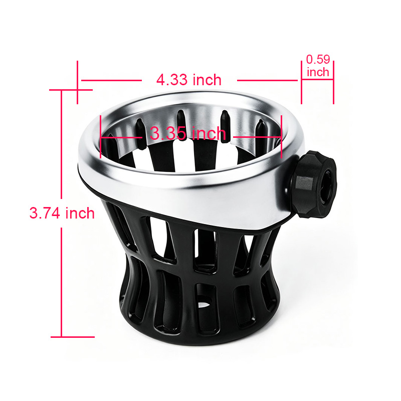 PANICAL Honda Gold Wing GL1800 small 16mm drink holder pearl chrome dimensions 2018-2026