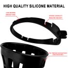 PANICAL Honda Gold Wing GL1800 small 16mm drink holder flexible silicone basket reinforced inner frame pearl chrome 2018-2026