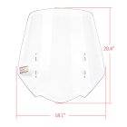 PANICAL Honda Gold Wing GL1800 clear standard windshield 20.4 x 18.1 inch size 2018-2026