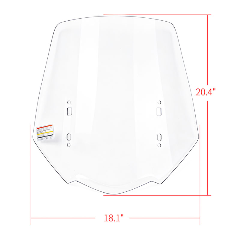 PANICAL Honda Gold Wing GL1800 clear standard windshield 20.4 x 18.1 inch size 2018-2026