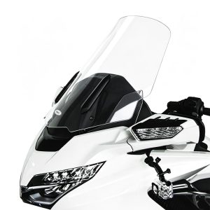 PANICAL Honda Gold Wing GL1800 wide windshield installed on motorcycle