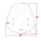 PANICAL Honda Gold Wing GL1800 wide clear windshield 23 x 24 inch dimensions 2018-2026