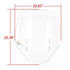 PANICAL Honda Gold Wing GL1800 tall and wide clear windshield 22.63 x 25.39 inch 2018-2026