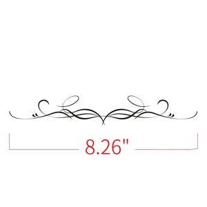 PANICAL Motorcycle Pinstripe Decal Style I 8.26-inch symmetrical design