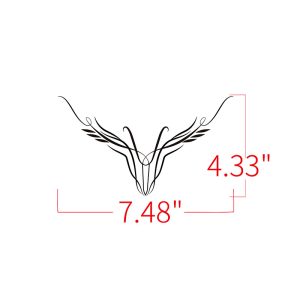 PANICAL Motorcycle Pinstripe Decal Style N 7.48 x 4.33-inch flowing design