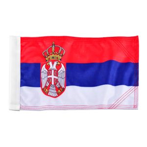 PANICAL Serbia Motorcycle Flag double-layer 135 GSM fabric