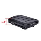 PANICAL universal foldable motorcycle foot pegs 1.3 inch thick wide black footrest