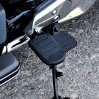 PANICAL universal foldable motorcycle foot pegs wide passenger footrests installed on motorcycle