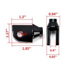 Honda Motorcycle Footpeg Adapter product dimensions and mounting measurements
