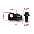 PANICAL Harley-Davidson motorcycle footpeg adapter black
