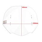 PANICAL Gold Wing GL1800 short windshield dimensions 530 mm wide by 390 mm high