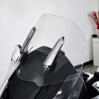 PANICAL 15.5-inch short windshield installed on Honda Gold Wing GL1800 in clear polycarbonate