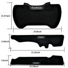 2021-2026 Gold Wing Tour Mat Kit dimensions for trunk and saddlebag mats