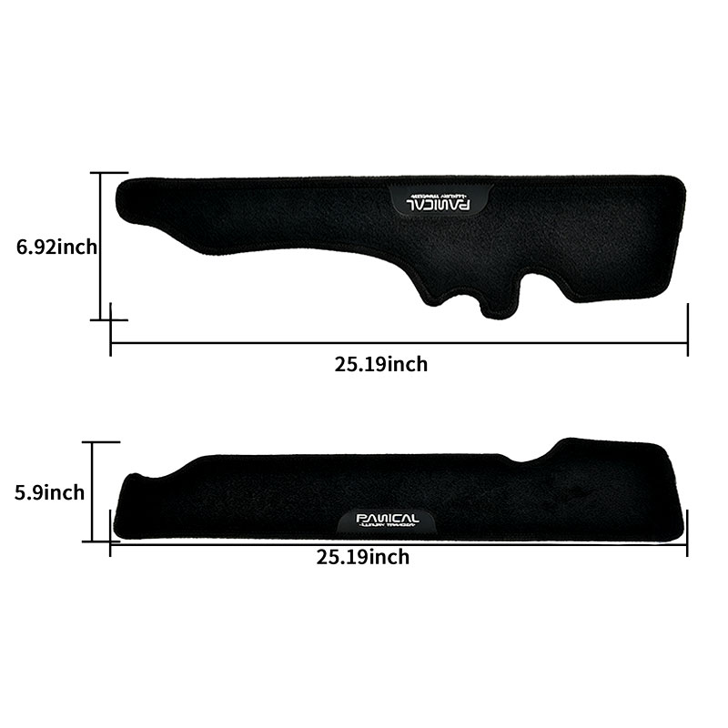 PANICAL Gold Wing GL1800 Saddlebag Mat Kit left and right mat dimensions for 2018-2026 F6B and Tour models