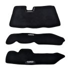 PANICAL Gold Wing GL1800 Trunk & Saddlebag Mat Kit with black rear trunk and left right carpet mats for 2012-2017 Honda Gold Wing