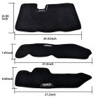 PANICAL Gold Wing GL1800 Trunk & Saddlebag Mat Kit dimensions with 24.41 inch trunk mat and 27.2 inch saddlebag mats