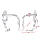Gold Wing GL1800 Silver Front Crash Bar dimensions and mounting measurements