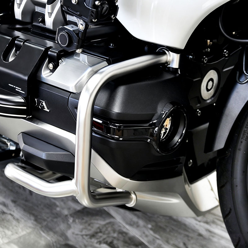 Gold Wing GL1800 Silver Front Crash Bar installed on F6B and Tour models