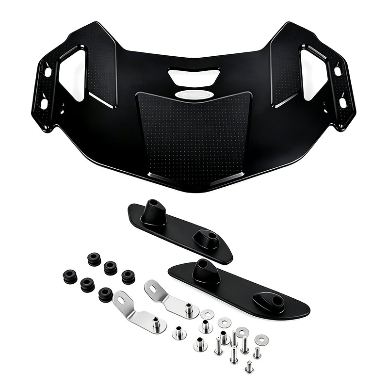 Gold Wing GL1800 Black Trunk Luggage Rack with brackets and mounting hardware