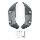 PANICAL Gold Wing GL1800 F6B Gray Side Air Deflectors adjustable 4mm PC left and right set with chrome hardware for 2018-2026 models