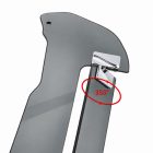 PANICAL Gold Wing GL1800 F6B Gray Side Air Deflectors showing 355 degree adjustable chrome pivot mechanism