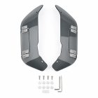 PANICAL Gold Wing GL1800 F6B Gray Side Air Deflectors adjustable 4mm PC left and right set with pearl chrome hardware for 2018-2026 models