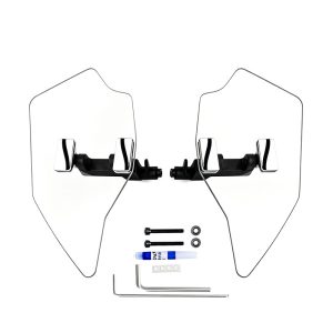 PANICAL Gold Wing GL1800 F6B Hand Wind Deflectors clear adjustable 4mm PC left and right set for 2018-2026 F6B and Tour models