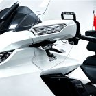 PANICAL Gold Wing GL1800 F6B hand wind deflectors installed below the rearview mirrors on 2018-2026 Gold Wing