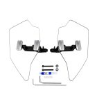 PANICAL Gold Wing GL1800 F6B Hand Wind Deflectors Pearl Chrome clear adjustable 4mm PC left and right set for 2018-2026 models
