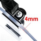 PANICAL Gold Wing GL1800 clear 4 mm PC hand wind deflector with pearl chrome mounting hardware detail