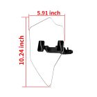 PANICAL Gold Wing GL1800 hand wind deflector dimensions 10.24 by 5.91 inches with 4 mm panel thickness
