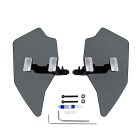 PANICAL Gold Wing GL1800 F6B Gray Hand Wind Deflectors Pearl Chrome adjustable left and right 4mm PC set for 2018-2026 models