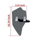PANICAL Gold Wing GL1800 gray hand wind deflector dimensions 10.24 by 5.91 inches with 4 mm panel thickness