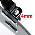 PANICAL Gold Wing GL1800 gray 4 mm PC hand wind deflector with pearl chrome mounting hardware detail